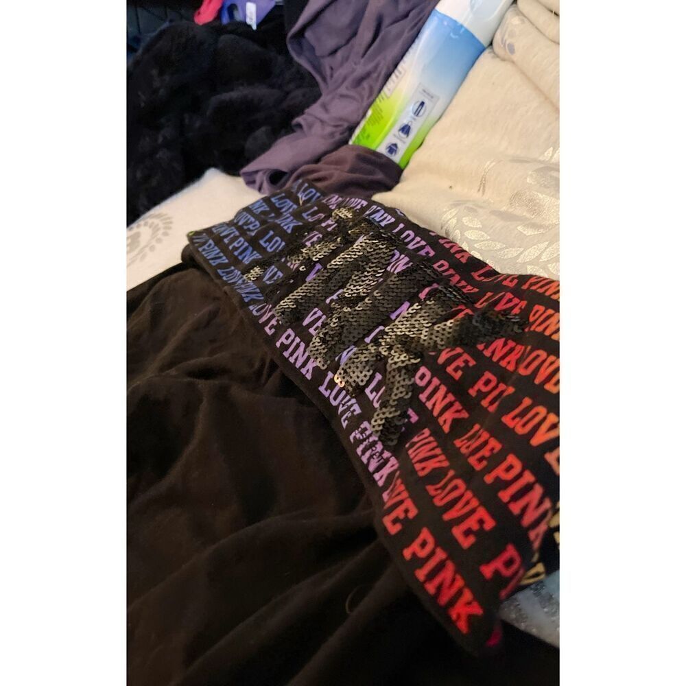 VS PINK rainbow bling yoga legging